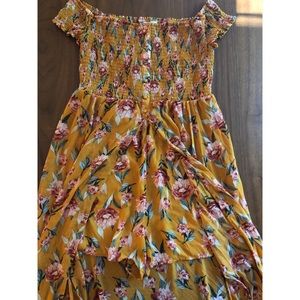 Maxi floral shorts romper